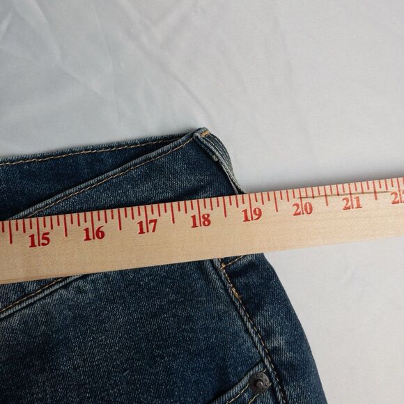 Levis 505 Jeans Mens Size 38x32 Blue Premium Big E Classic Straight Denim Modern - Picture 3 of 11